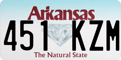 AR license plate 451KZM