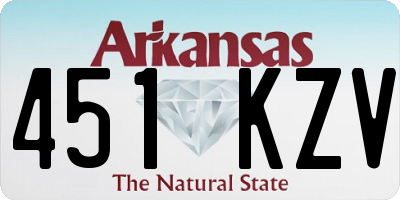AR license plate 451KZV