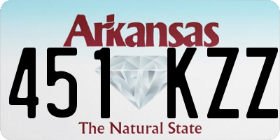 AR license plate 451KZZ