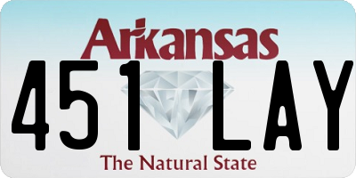 AR license plate 451LAY