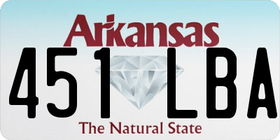 AR license plate 451LBA