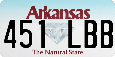 AR license plate 451LBB