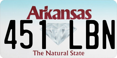 AR license plate 451LBN