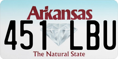 AR license plate 451LBU