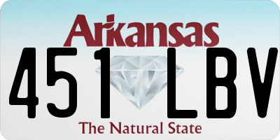 AR license plate 451LBV