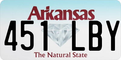 AR license plate 451LBY