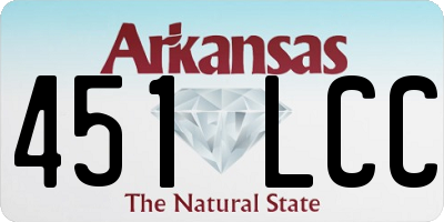 AR license plate 451LCC