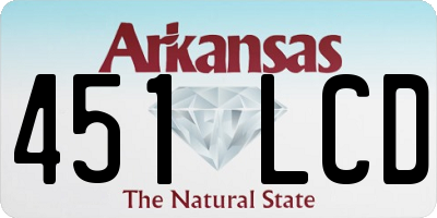 AR license plate 451LCD