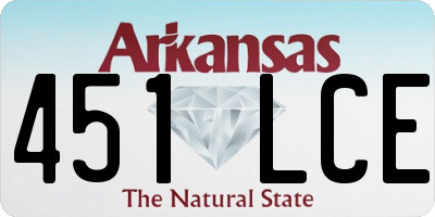 AR license plate 451LCE