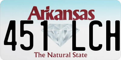 AR license plate 451LCH