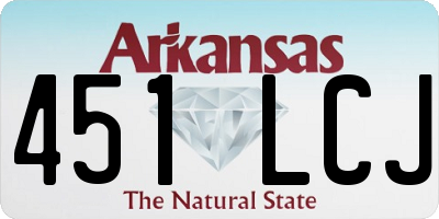 AR license plate 451LCJ