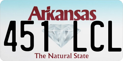 AR license plate 451LCL