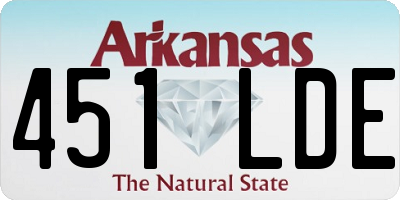 AR license plate 451LDE