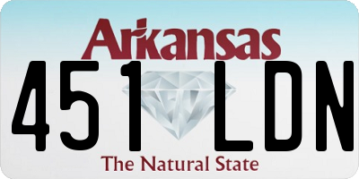AR license plate 451LDN