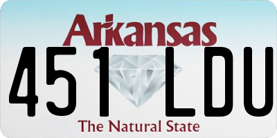 AR license plate 451LDU