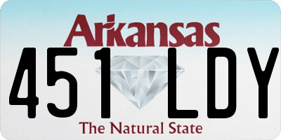 AR license plate 451LDY