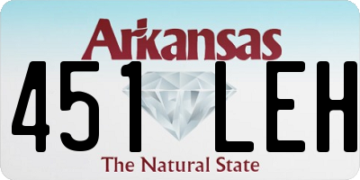 AR license plate 451LEH