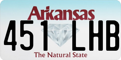 AR license plate 451LHB