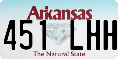 AR license plate 451LHH