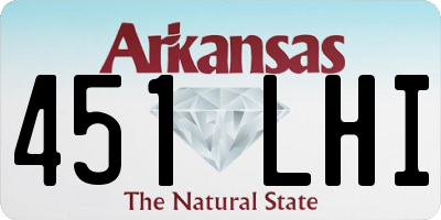AR license plate 451LHI