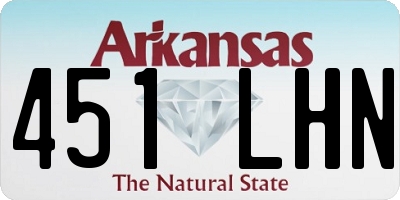 AR license plate 451LHN