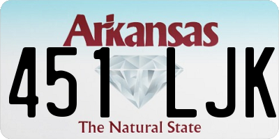 AR license plate 451LJK