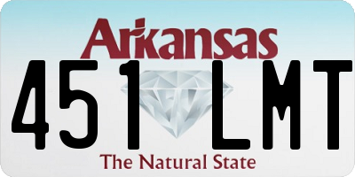 AR license plate 451LMT