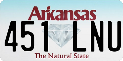 AR license plate 451LNU