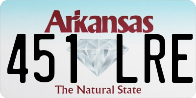 AR license plate 451LRE