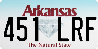 AR license plate 451LRF