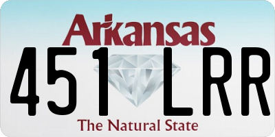 AR license plate 451LRR