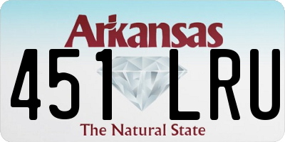 AR license plate 451LRU