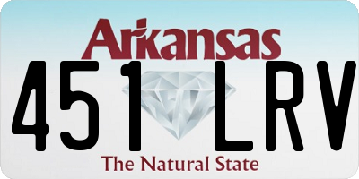AR license plate 451LRV