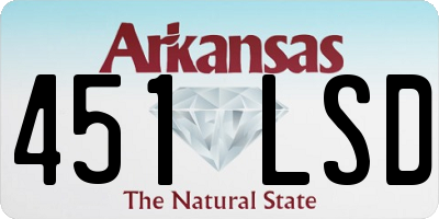 AR license plate 451LSD