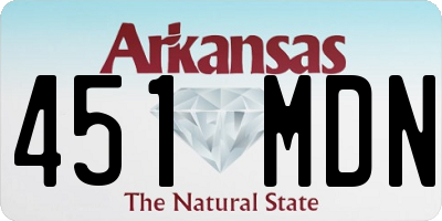 AR license plate 451MDN