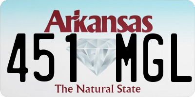 AR license plate 451MGL