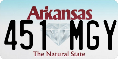 AR license plate 451MGY