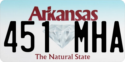 AR license plate 451MHA
