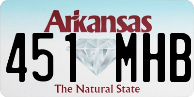 AR license plate 451MHB