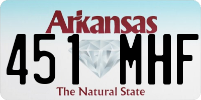 AR license plate 451MHF