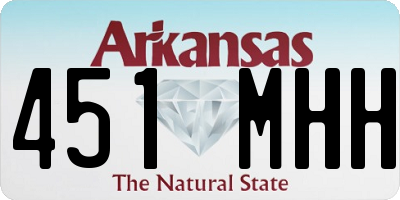 AR license plate 451MHH