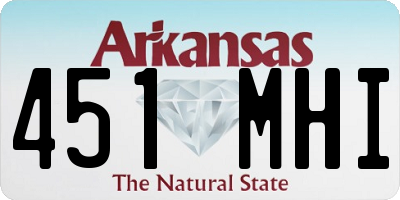 AR license plate 451MHI