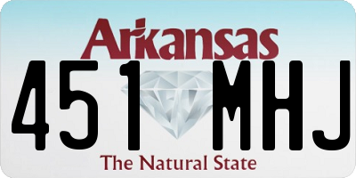 AR license plate 451MHJ