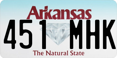 AR license plate 451MHK