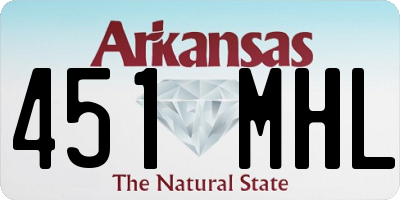 AR license plate 451MHL