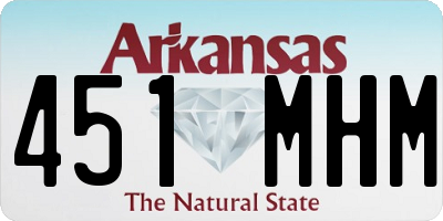 AR license plate 451MHM