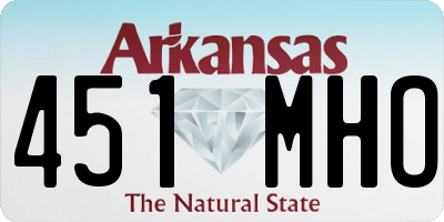 AR license plate 451MHO