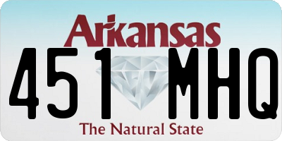 AR license plate 451MHQ
