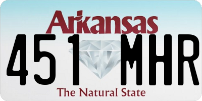 AR license plate 451MHR
