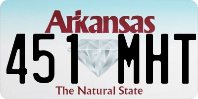AR license plate 451MHT